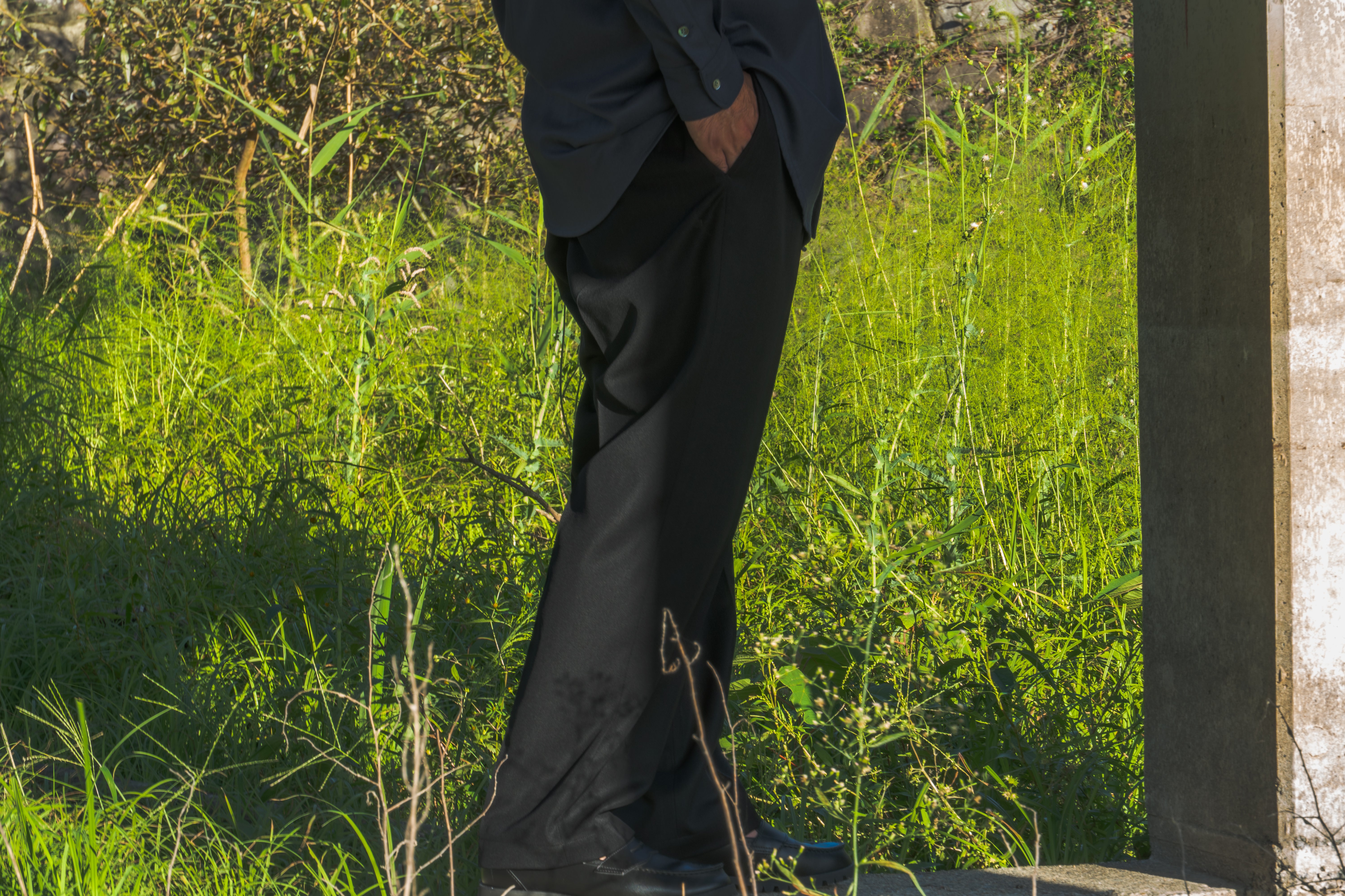 un/unbient pt65 プルパンツ un/unbient (アン) / PULL PANTS-T(Black)