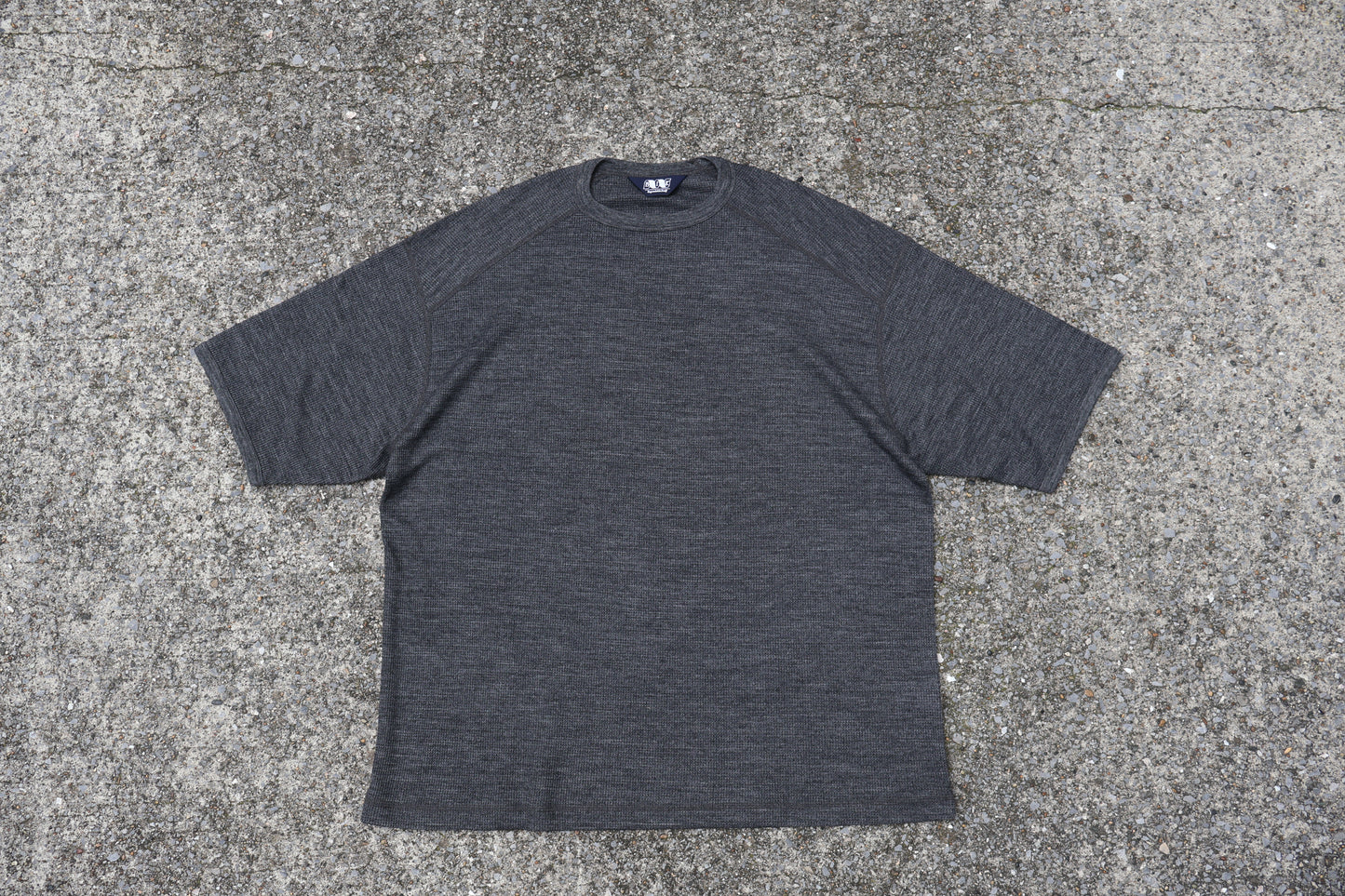 [ BLINK ] MERINO-WAFFLE BINDING S/S TEE