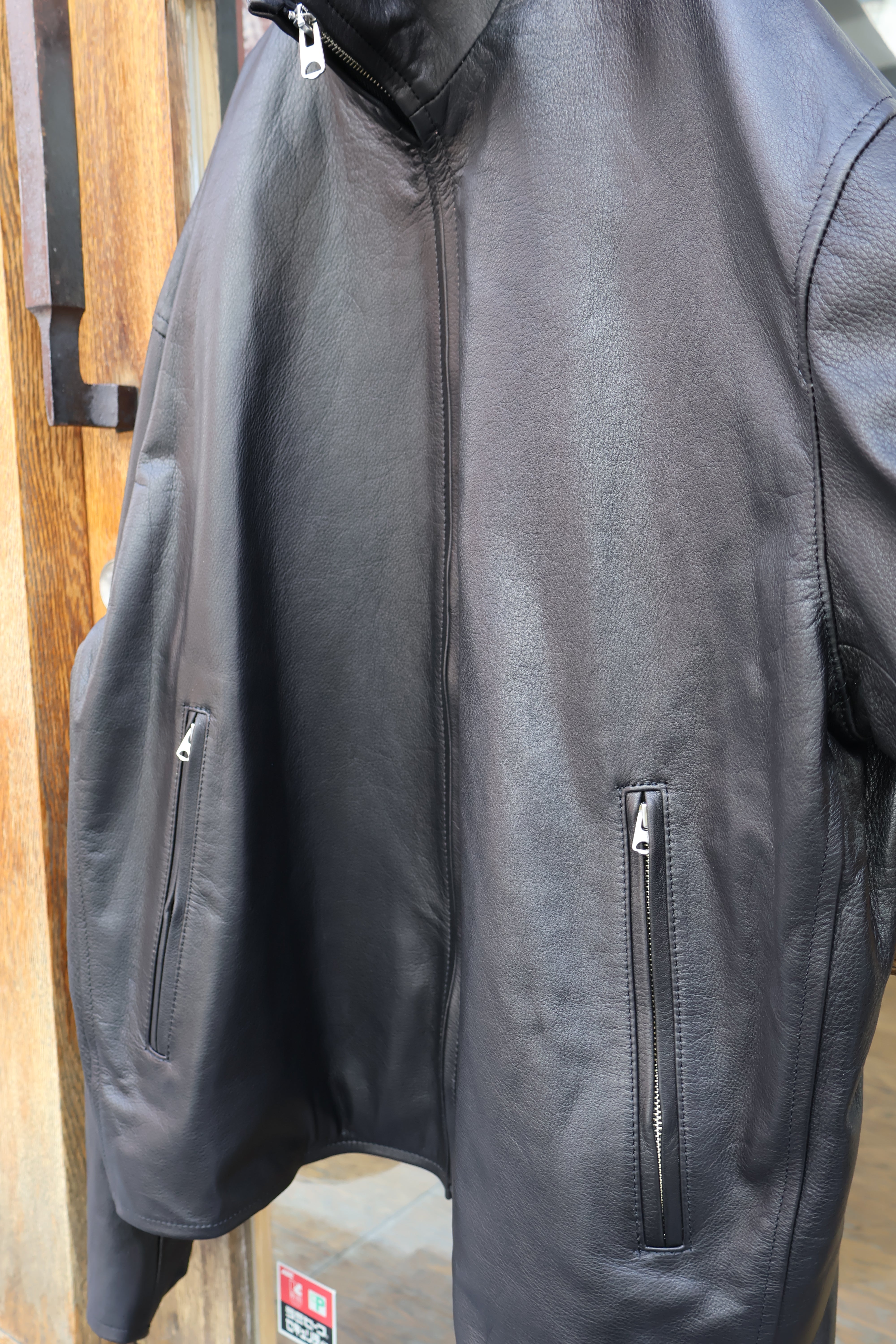 YOKO SAKAMOTO] LEATHER RIDERS JACKET – In part