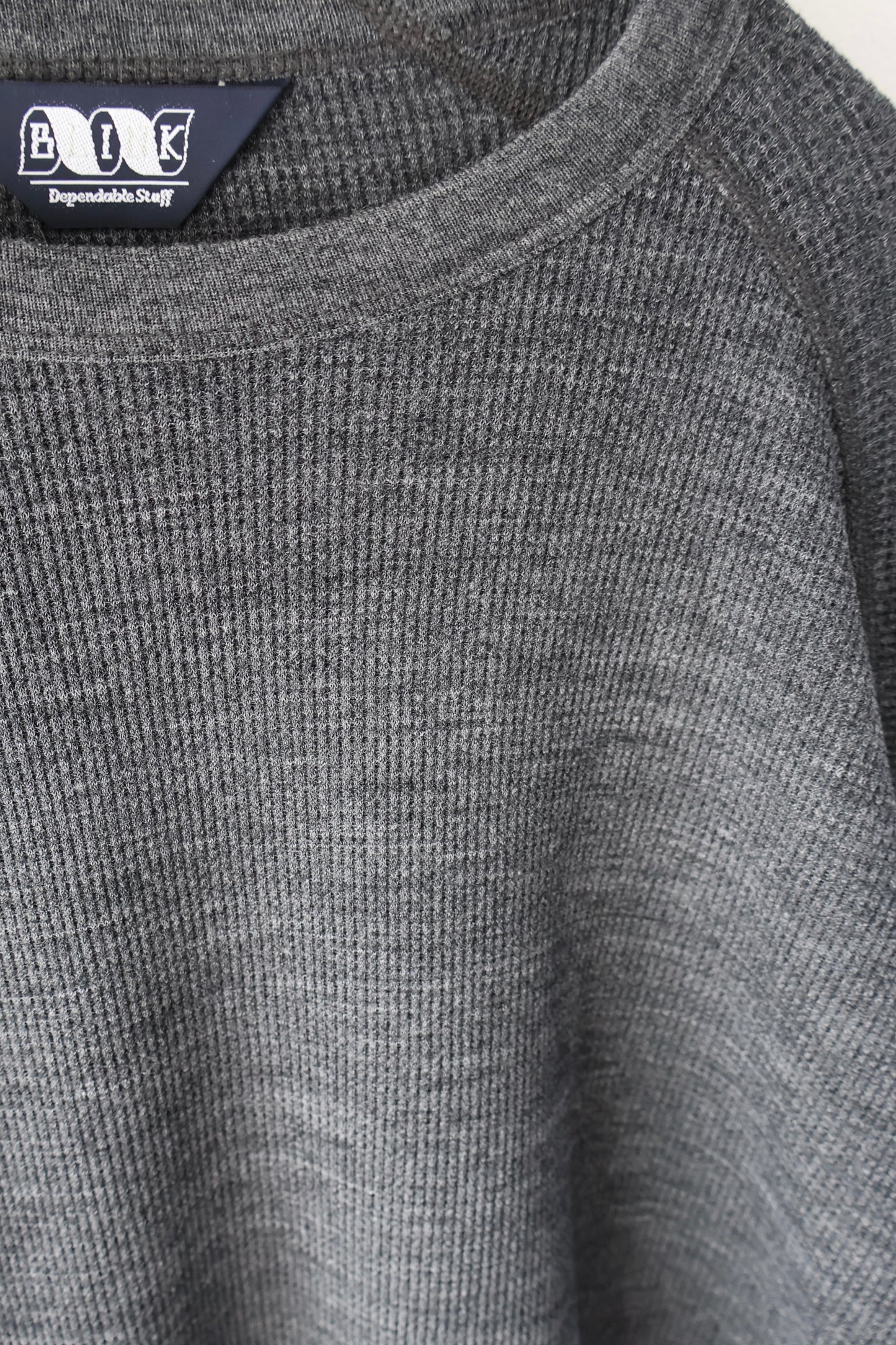 [ BLINK ] MERINO-WAFFLE BINDING L/S TEE