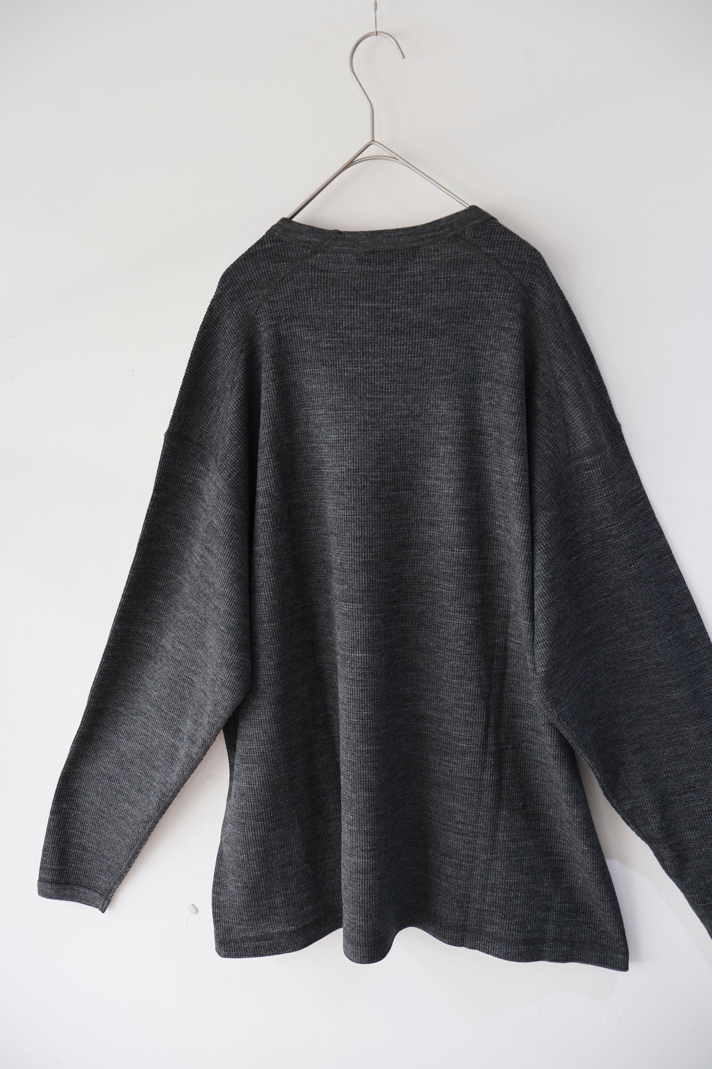 [ BLINK ] MERINO-WAFFLE BINDING L/S TEE