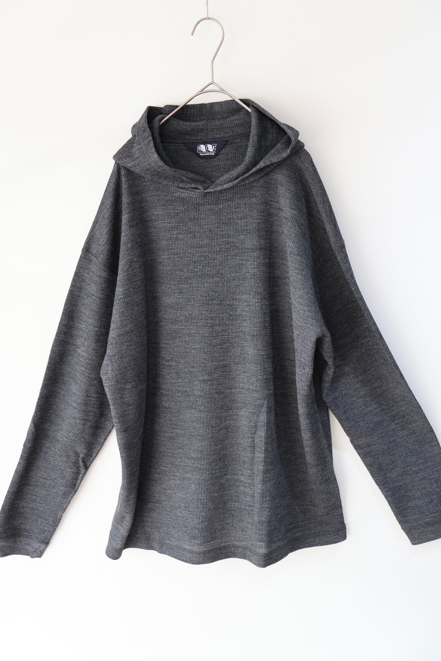 [ BLINK ] MERINO-WAFFLE HOODIE TEE