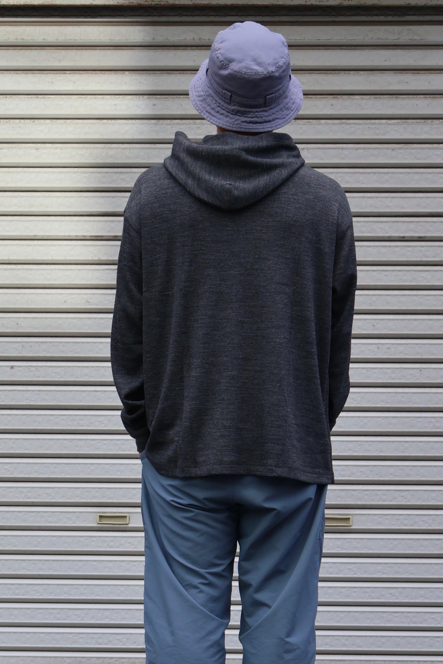 [ BLINK ] MERINO-WAFFLE HOODIE TEE