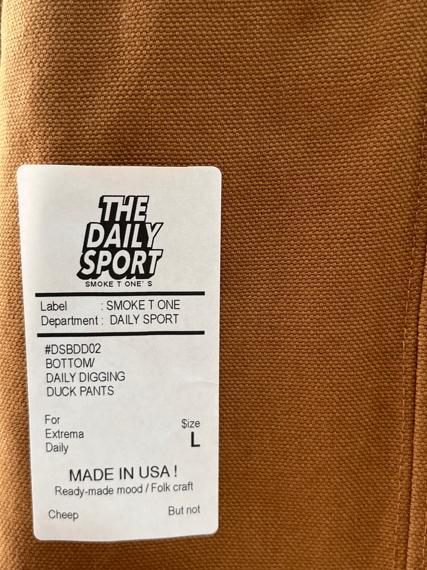 [THE DAILY SPORT by SMOKE T ONE] DAILY DIGGING -DUCK PANTS-