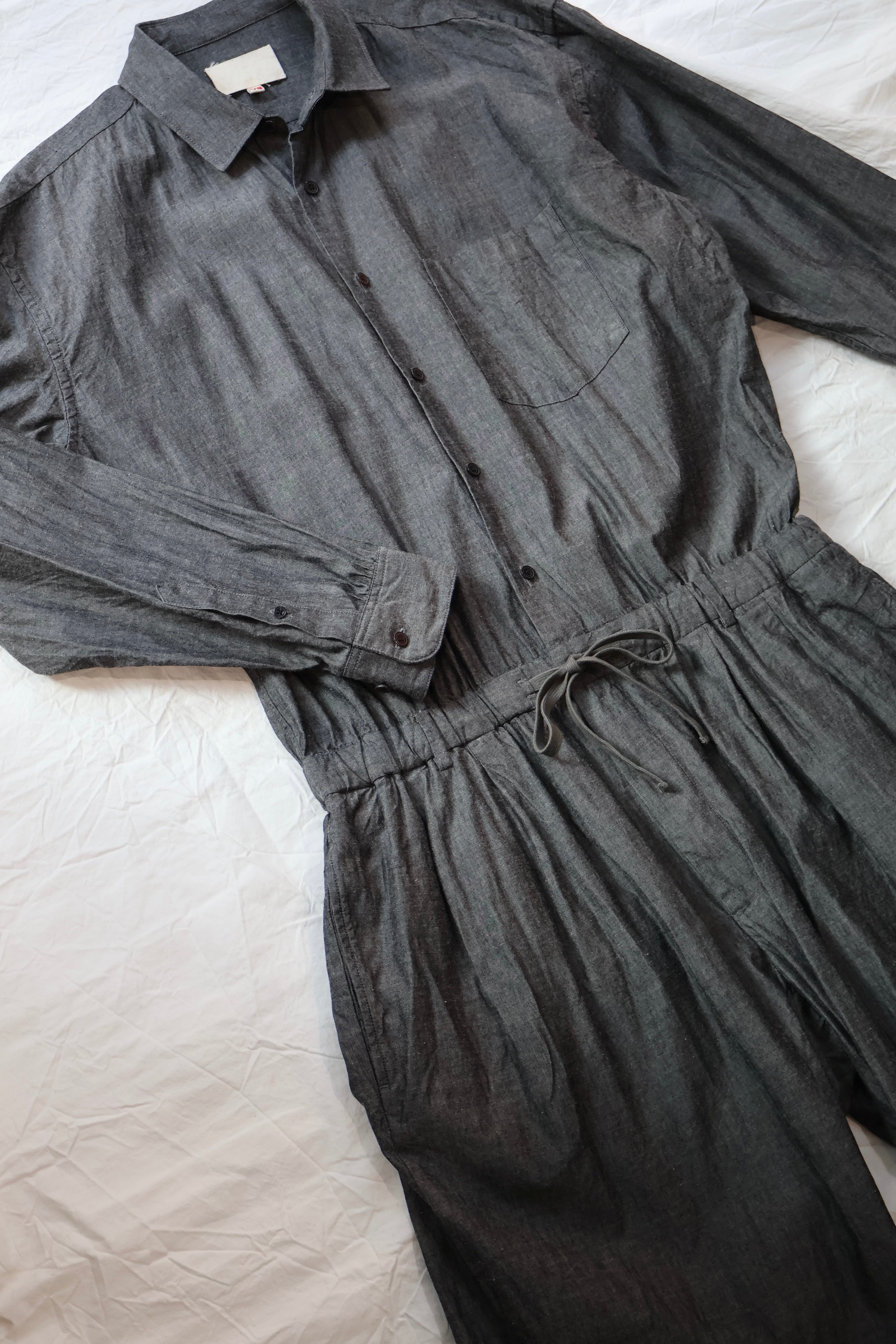 YOKO SAKAMOTO JUMP SUIT 25ss 黒L つなぎ　定価6万 YOKO SAKAMOTO JUMP SUIT 25ss 黒L つなぎ 定価6万 YOKO