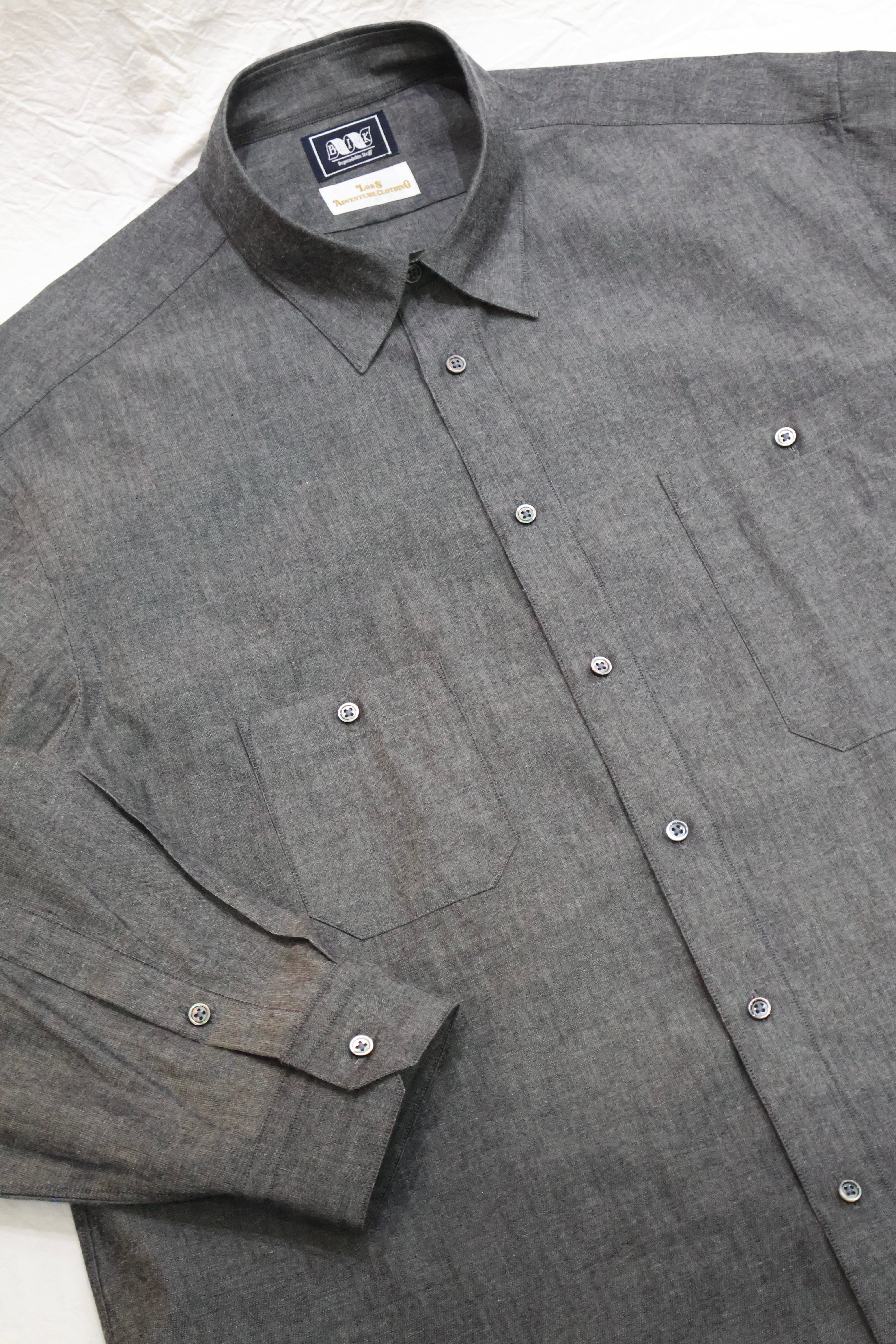 Lobs Adventure Clothing シャツ　L Lobs Adventure Clothing】C4 Pull Over Chambray Shirts - Indigo -