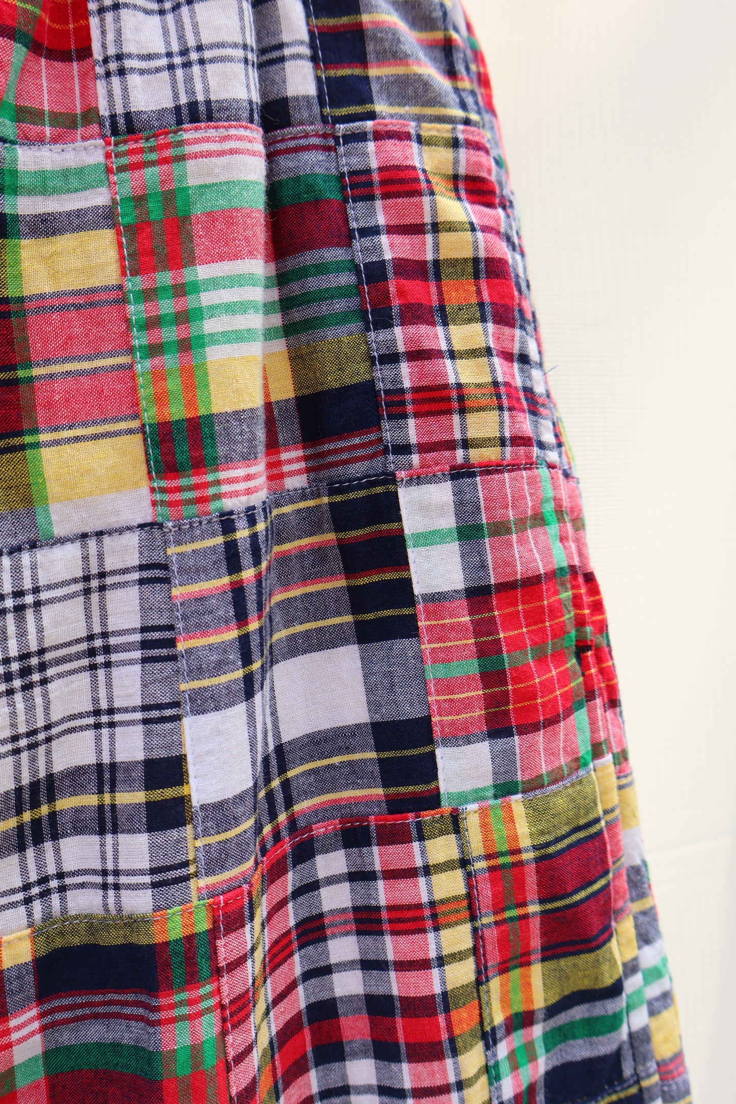 [ BLINK ] MADRAS PATCHWORK EASY TROUSERS
