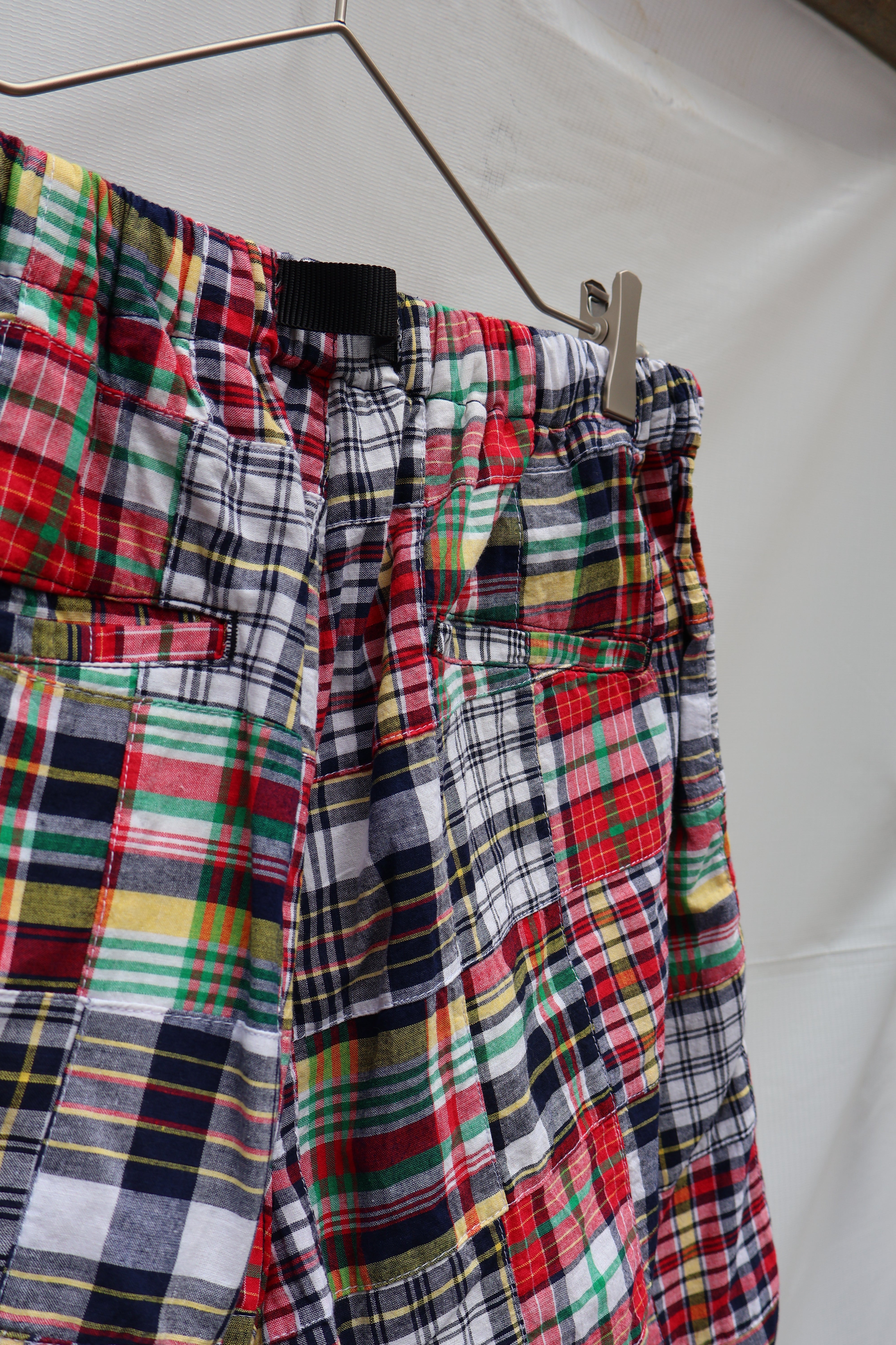 BLINK ] MADRAS PATCHWORK ACTIVE SHORTS – In part