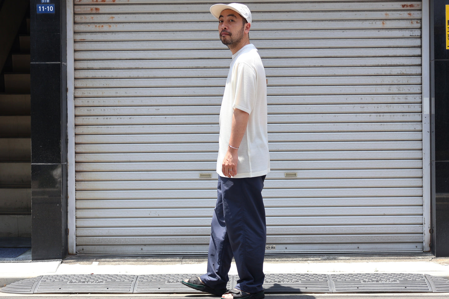 [ BLINK ] MERINO-WAFFLE BINDING S/S TEE