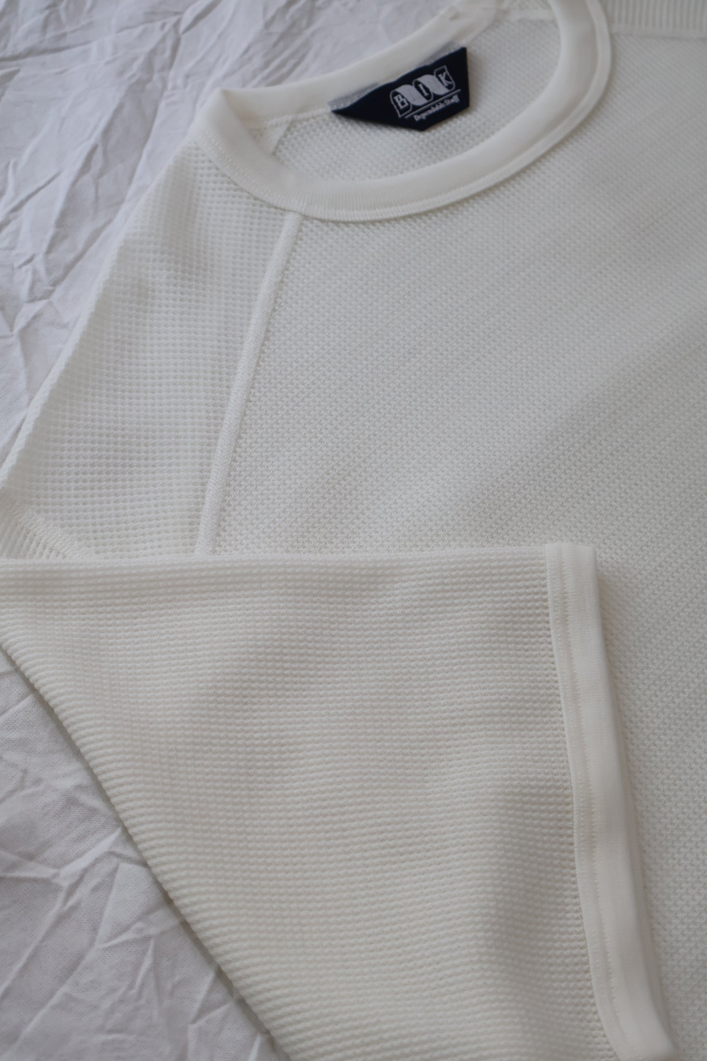 [ BLINK ] MERINO-WAFFLE BINDING S/S TEE