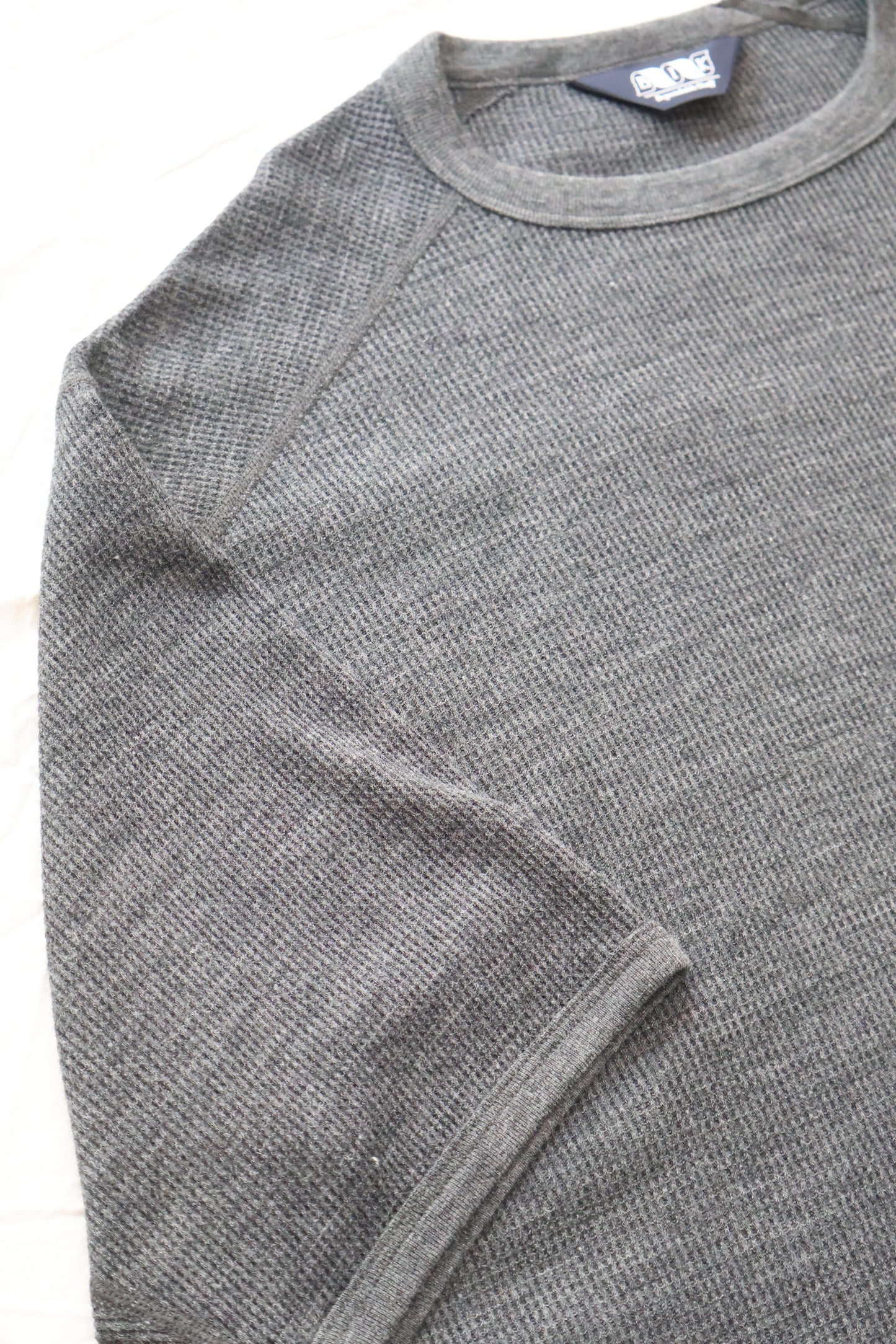 [ BLINK ] MERINO-WAFFLE BINDING S/S TEE