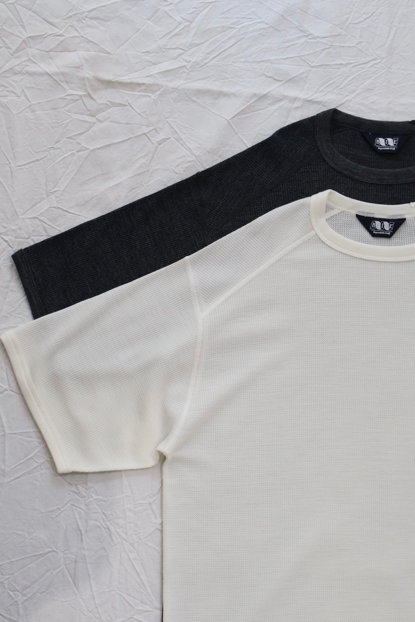 [ BLINK ] MERINO-WAFFLE BINDING S/S TEE