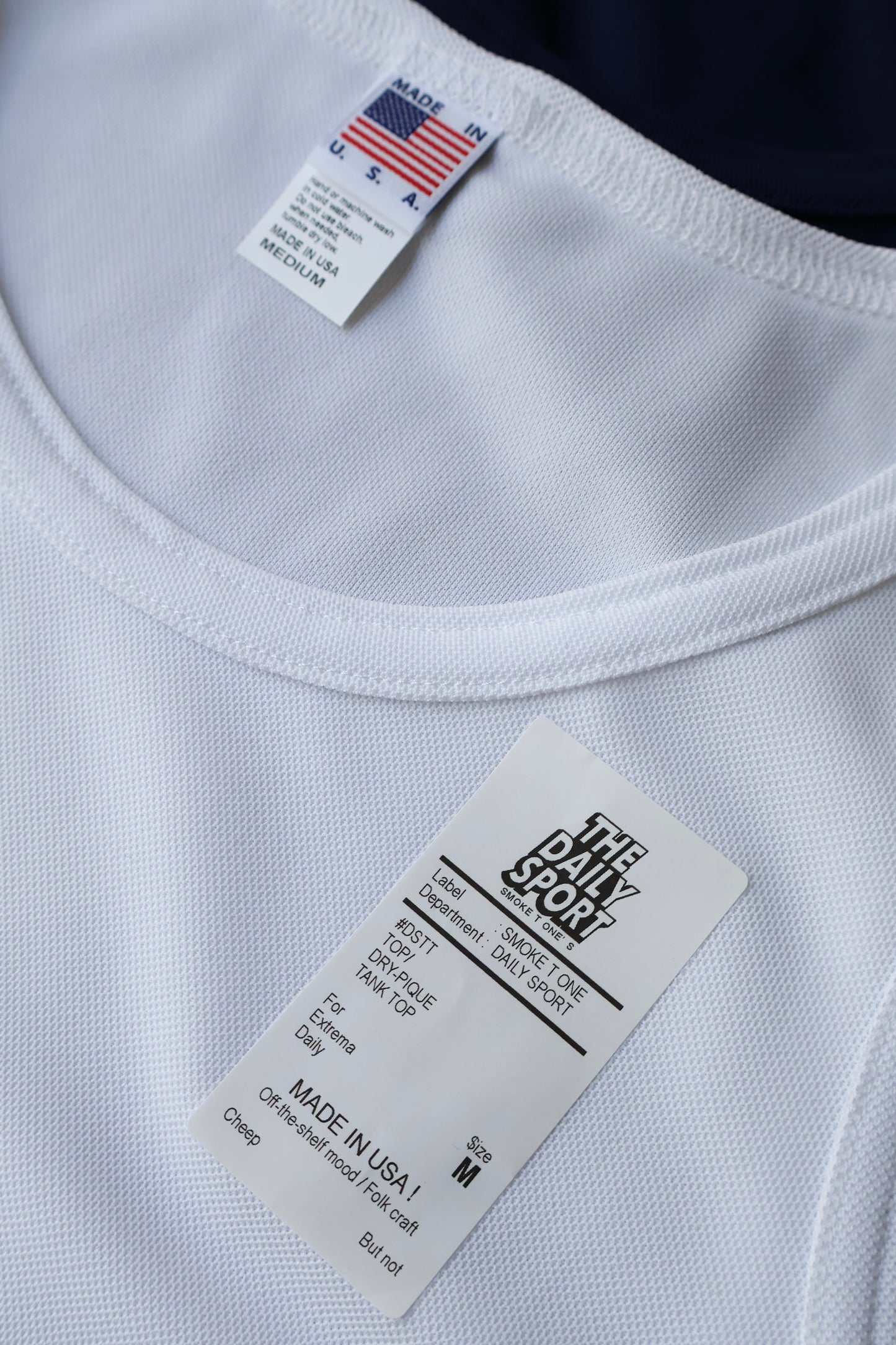 [THE DAILY SPORT by SMOKE T ONE]  DRY-PIQUE TANKTOP