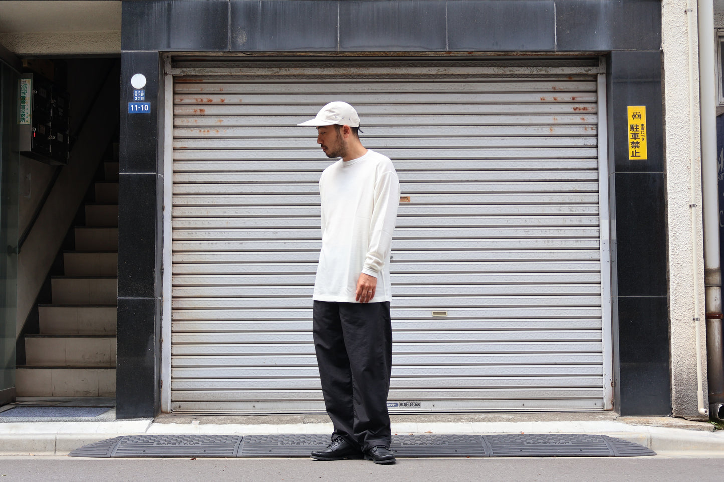 [ BLINK ] MERINO-WAFFLE BINDING L/S TEE