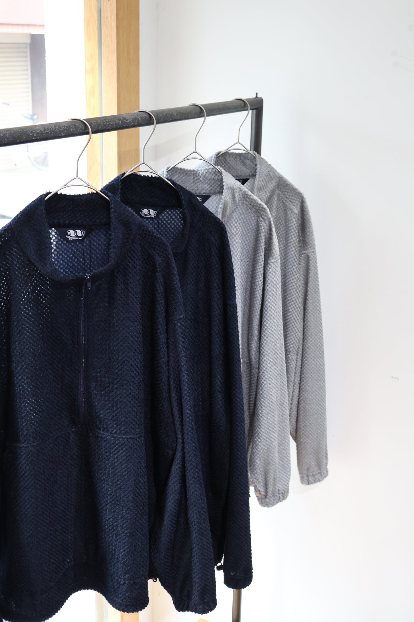 [ BLINK ] HALF ZIP SMOCK -OCTA DOUBLE-RASCHEL-