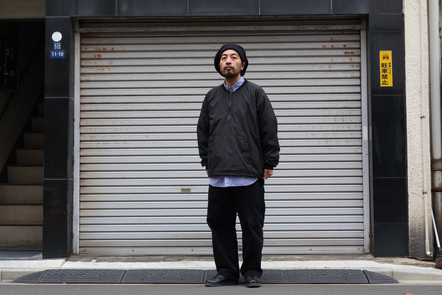 [ BLINK ] LINED HALF-ZIP SMOCK