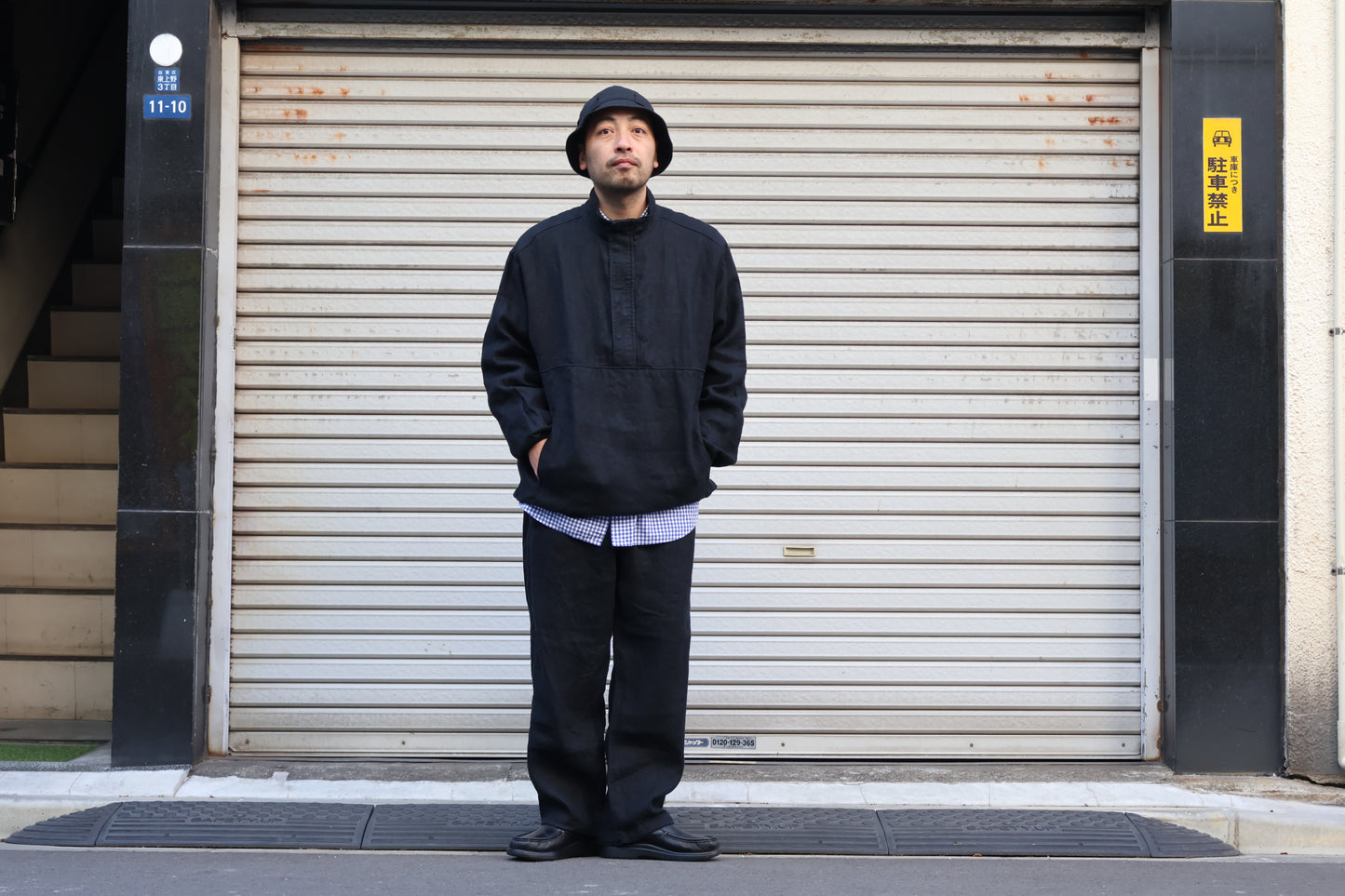 [ BLINK ] HEMP STAND-ZIP SMOCK