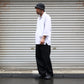 [ BLINK ] COTTON-GABARDINE EASY TROUSERS
