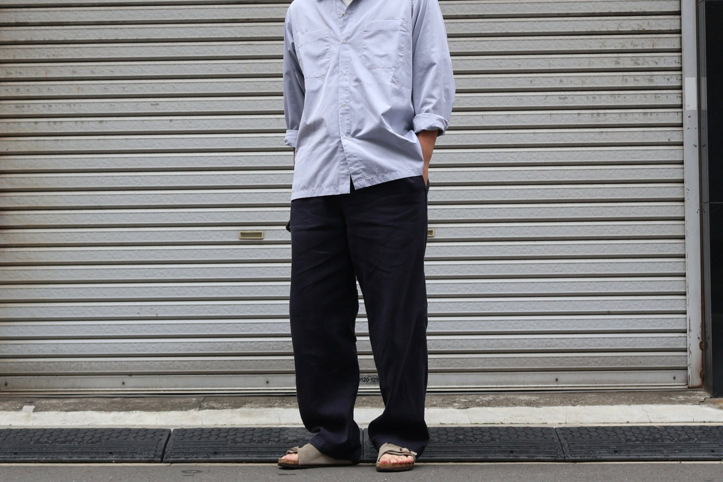 [ BLINK ] EASY TROUSERS -LINEN×COTTON TWILL-