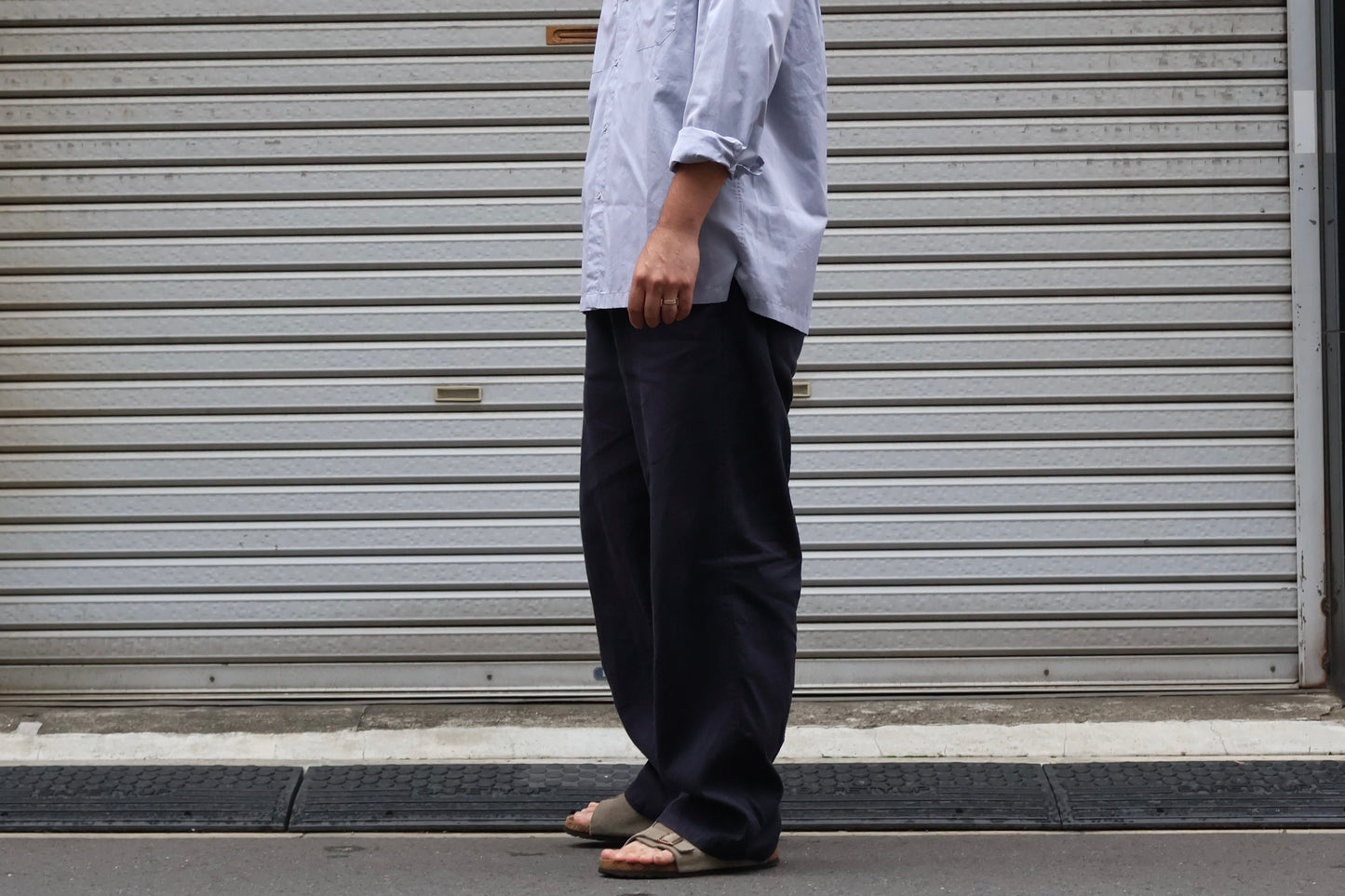 [ BLINK ] EASY TROUSERS -LINEN×COTTON TWILL-