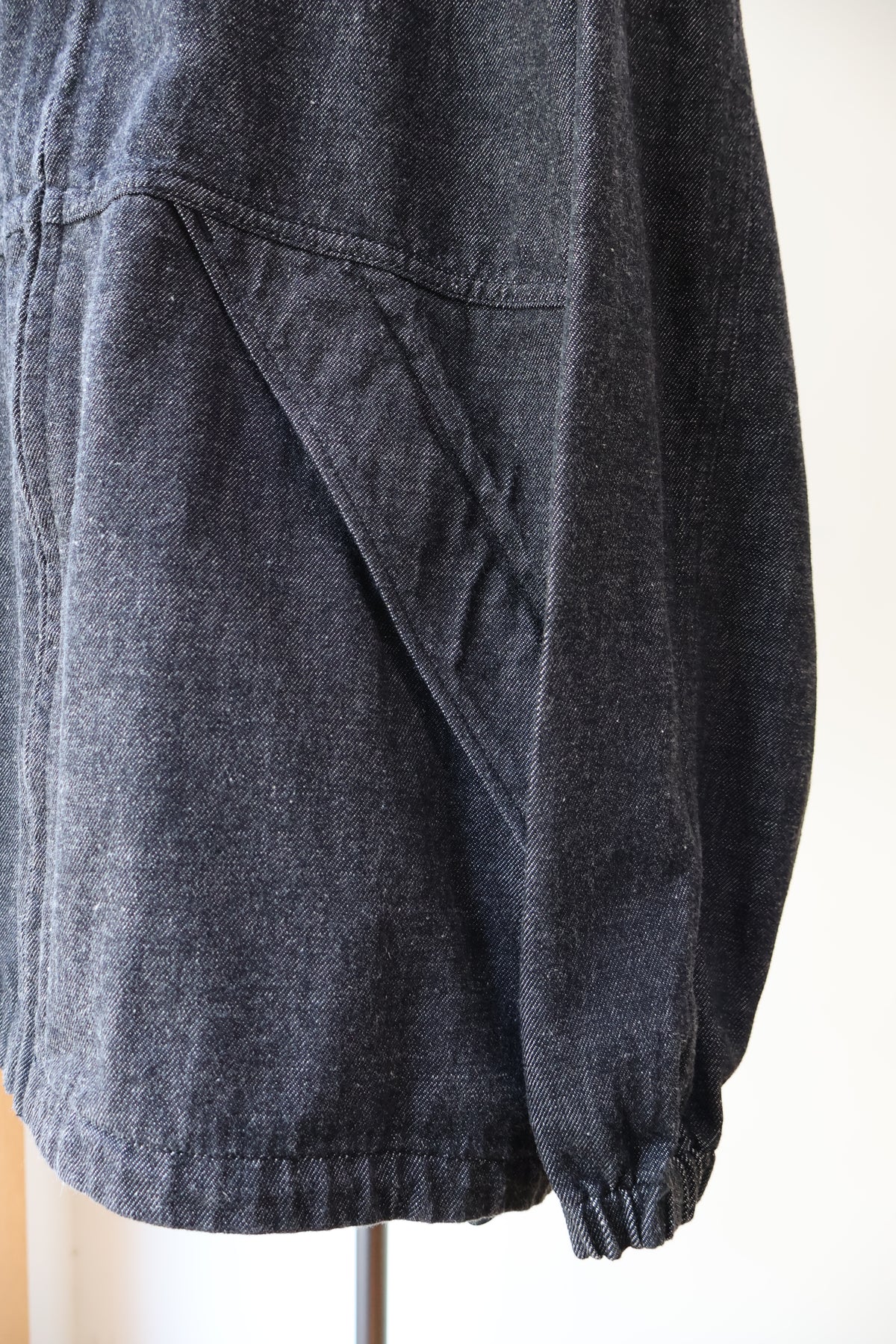 [ BLINK ] W-NEEDLE ZIP BLOUSON -12oz DENIM-
