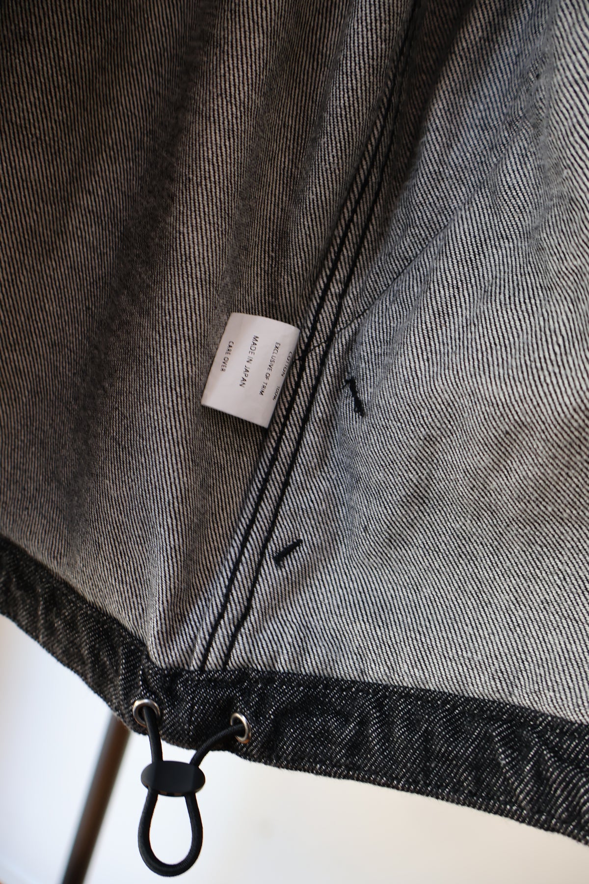 [ BLINK ] W-NEEDLE ZIP BLOUSON -12oz DENIM-