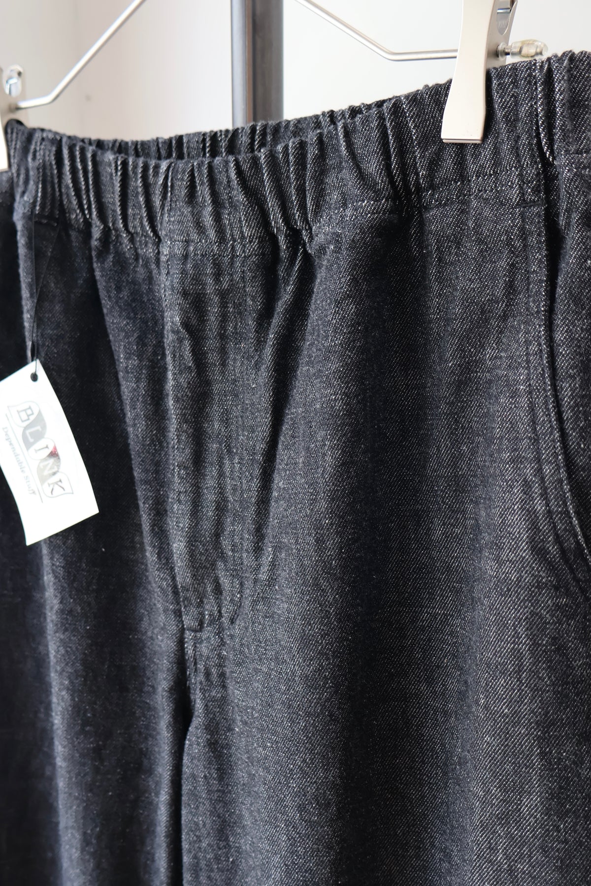 [ BLINK ] W-NEEDLE EASY CHINOS -12oz DENIM-