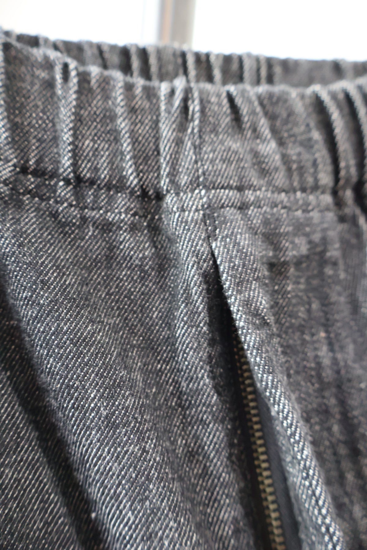 [ BLINK ] W-NEEDLE EASY CHINOS -12oz DENIM-