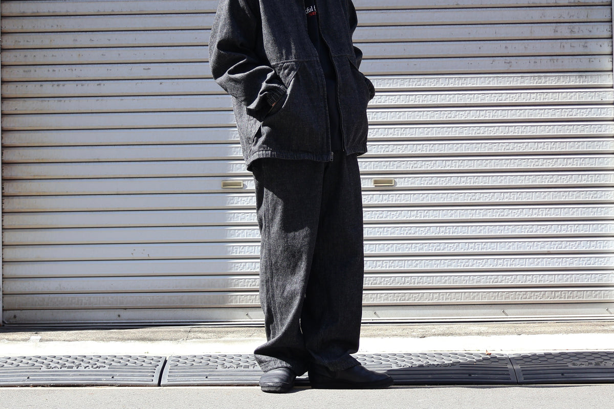 [ BLINK ] W-NEEDLE EASY CHINOS -12oz DENIM-