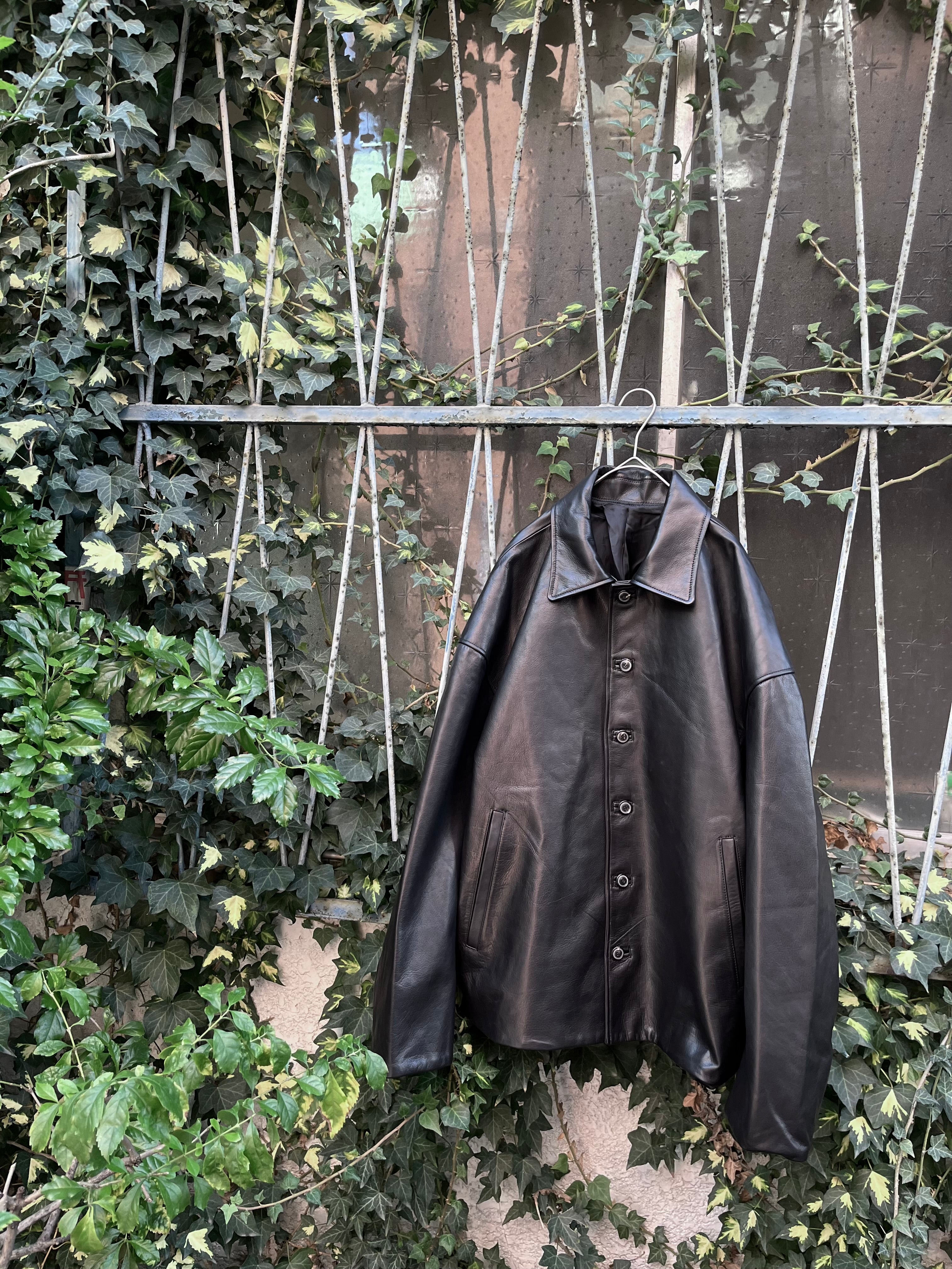 ［YOKO SAKAMOTO] Leather Coach Jacket