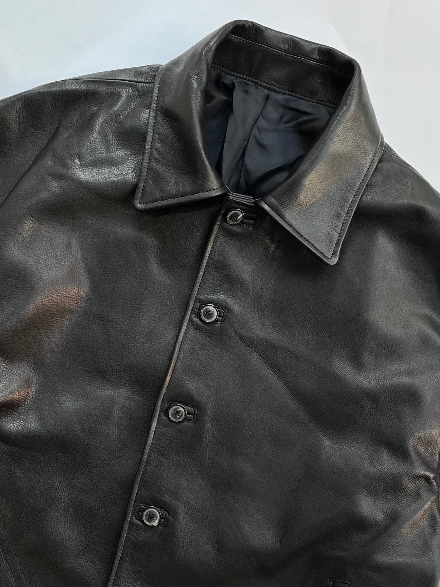 ［YOKO SAKAMOTO] Leather Coach Jacket