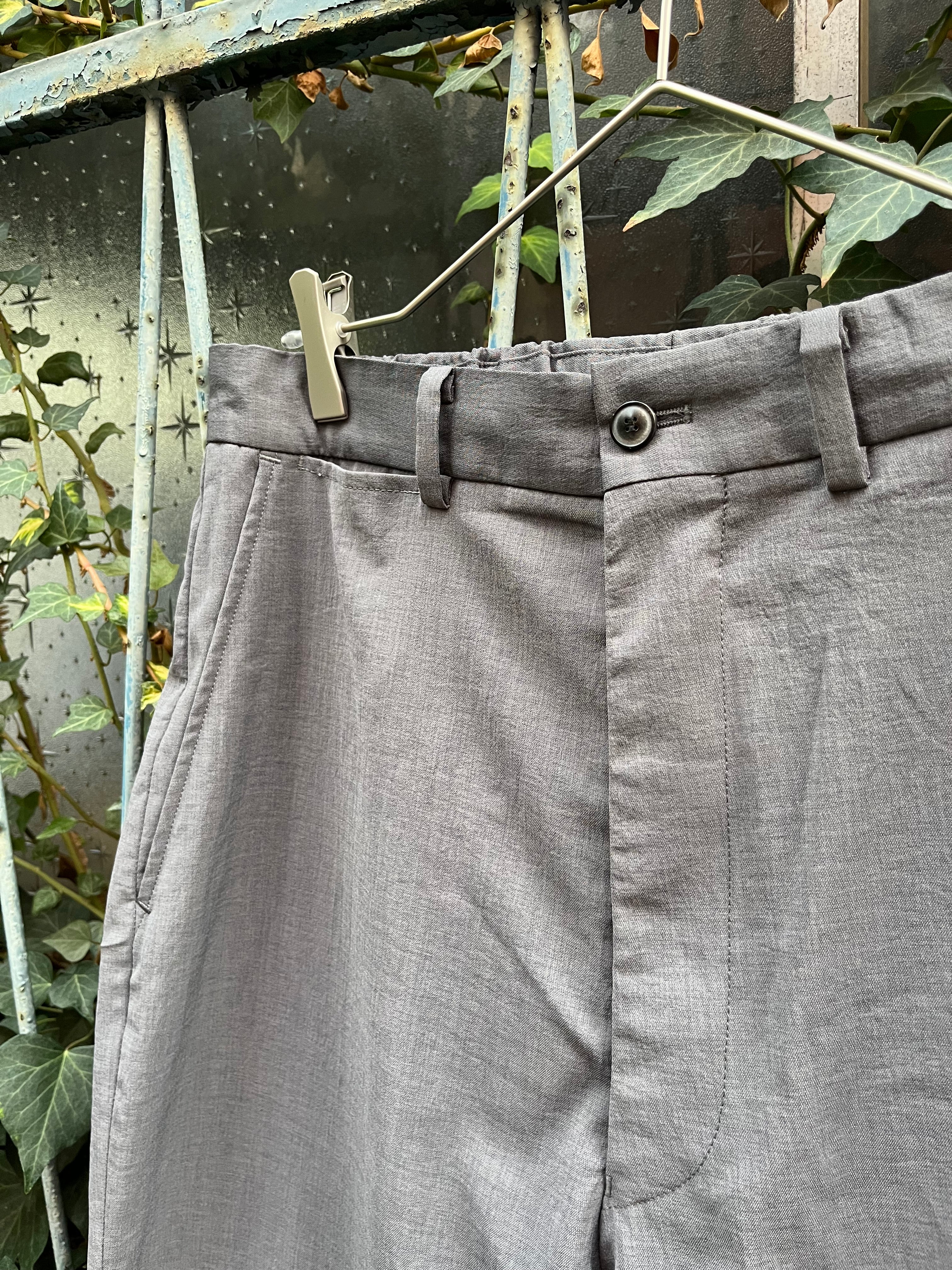 スーツ YOKO SAKAMOTO SUIT TAPERED TROUSERS YOKO SAKAMOTO SUIT TAPERED TROUSERS - BLACK - PURAS