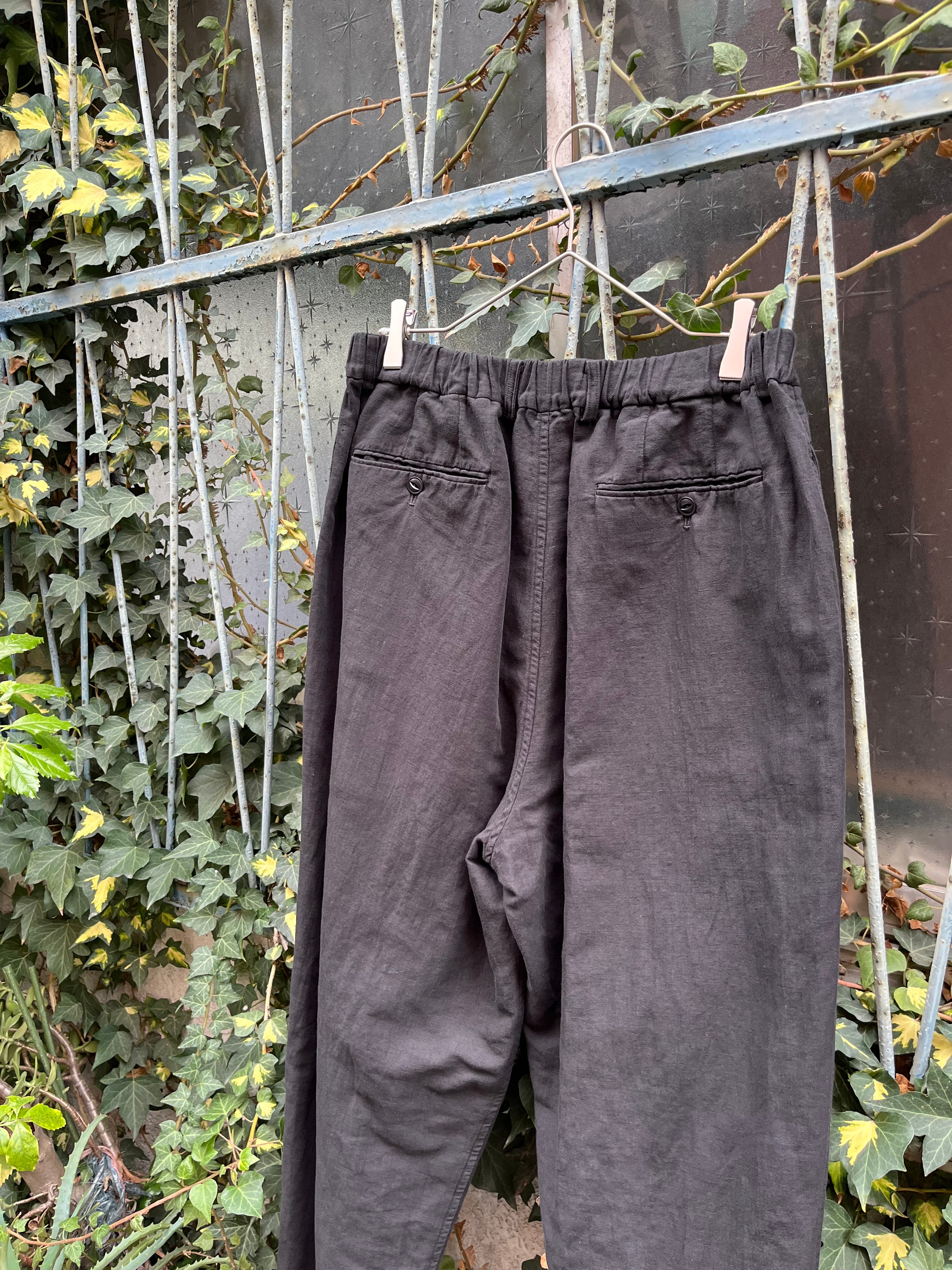 【美品】ヨーコサカモト　トラッカー ペインター パンツ　23ss　鹿の子　グレー 美品】ヨーコサカモト トラッカー ペインター パンツ 23ss